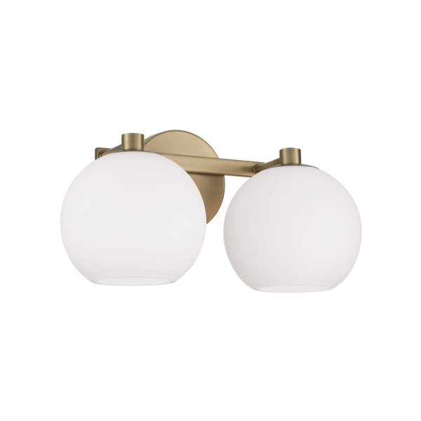 Cahya 14.75" Two Light Vanity, Aged Brass