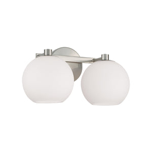 Cahya 14.75" Two Light Vanity, Brushed Nickel