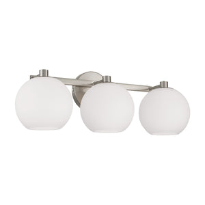 Cahya 22.75" Three Light Vanity, Brushed Nickel