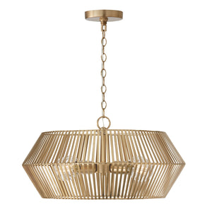 Kara 22'' Four Light Pendant, Matte Brass - Main Product Image.jpg