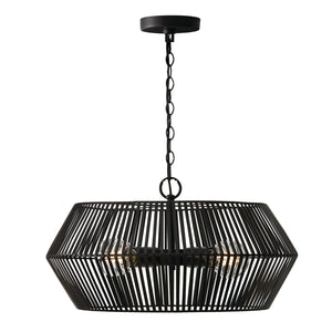 Kara 22'' Four Light Pendant, Matte Black - Main Product Image.jpg