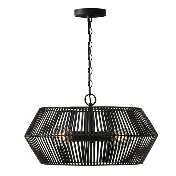 Kara 22'' Four Light Pendant, Matte Black - Main Product Image.jpg
