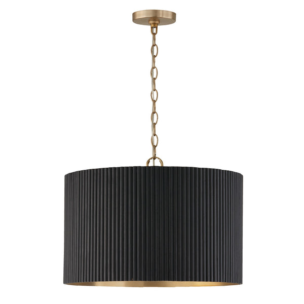 Reid 19.75'' Three Light Pendant, Black Stain and Matte Brass - Main Product Image.jpg