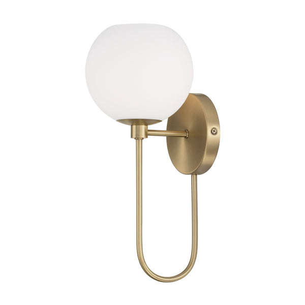 Cahya 6.5" One Light Wall Sconce, Aged Brass