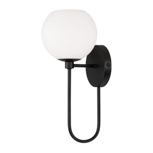 Cahya 6.5" One Light Wall Sconce, Matte Black