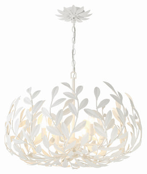 Laurel 27'' Six Light Chandelier, Matte White - Main Product Image.jpg