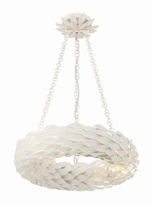 Laurel 18'' Six Light LED Chandelier, Matte White - Main Product Image.jpg