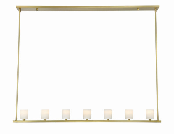 Araceli 4.25'' 7 Light LED Chandelier, Soft Brass White - Main Product Image.jpg