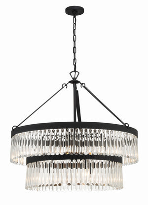 Emorick 32'' Nine Light Chandelier, Black - Main Product Image.jpg