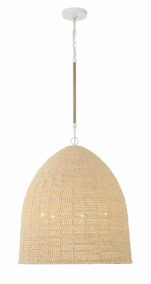 Jesper 20'' Six Light Chandelier, Matte White - Main Product Image.jpg