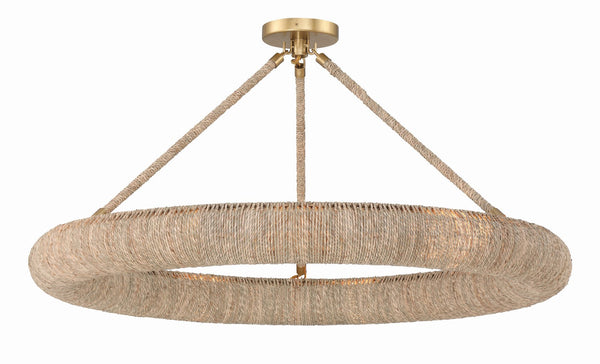 Oaklen 32'' LED Semi Flush Mount, Soft Gold - Main Product Image.jpg