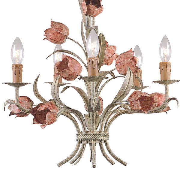 Rockwell 20'' Five Light Chandelier, Sage Rose - Alternate Product Image 1.jpg