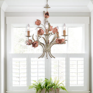 Rockwell 20'' Five Light Chandelier, Sage Rose Alt 4.jpg