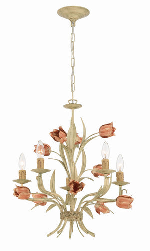 Rockwell 20'' Five Light Chandelier, Sage Rose - Main Product Image.jpg