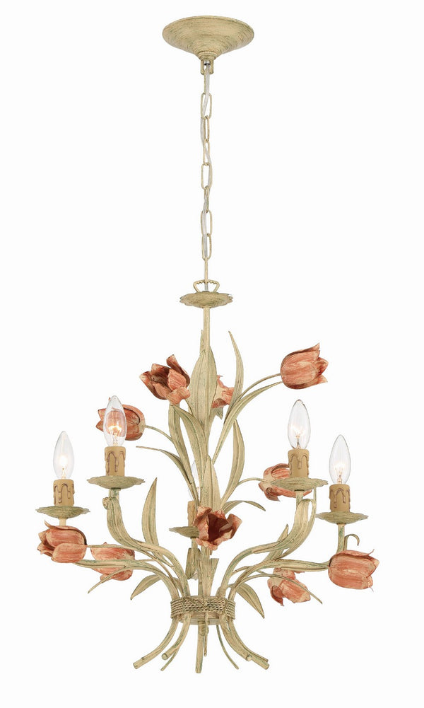 Rockwell 20'' Five Light Chandelier, Sage Rose - Main Product Image.jpg