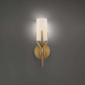 FM Modern 7.13'' LED Wall Sconce, Aged Brass - Main Product Image.jpg