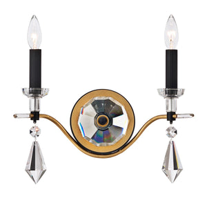 Tempest 6'' Two Light Wall Sconce, Soft Gold with Clear Radiance - Main Product Image.jpg