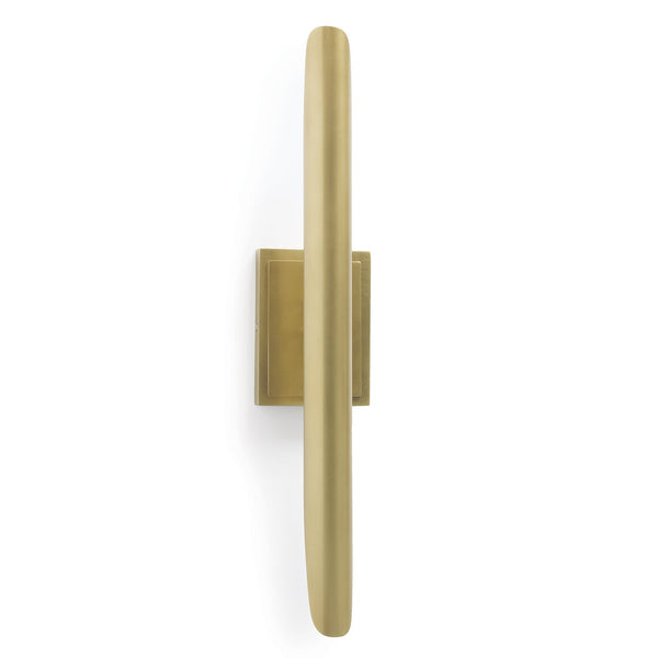 Redford 4" Two Lights Sconce, Natural Brass