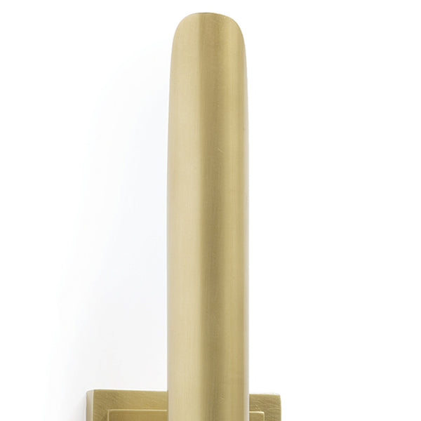 Redford 4" Two Lights Sconce, Natural Brass