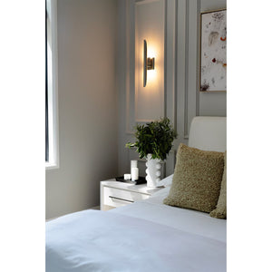 Redford 4" Two Lights Sconce, Polished Nickel