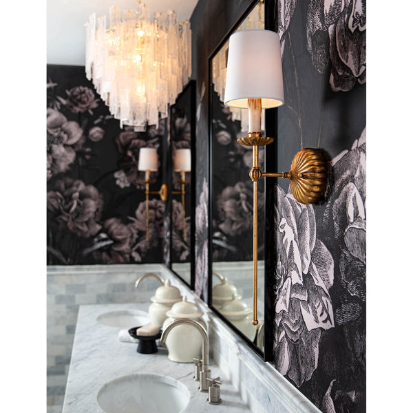 Clove 5" One Light Single Sconce, Antique Gold Leaf