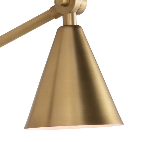 Sal 5" One Light Sconce, Natural Brass