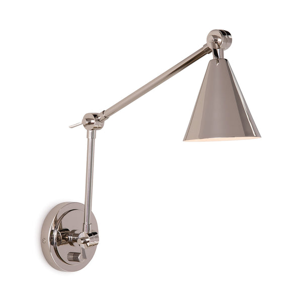 Sal 5" One Light Sconce, Polished Nickel