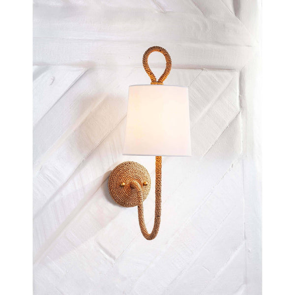 Bimini 7" One Light Single Sconce, Natural