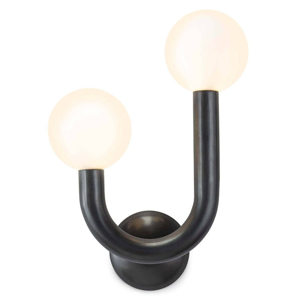Happy 11" Two Lights Sconce Left Side, Oil Rubbed Bronze