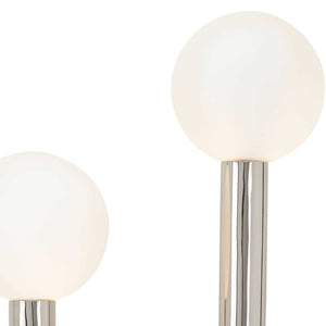 Happy 11" Two Lights Sconce Left Side, Polished Nickel