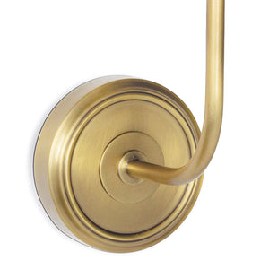 Ariel 6" One Light Sconce, Natural Brass