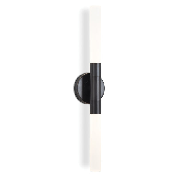 Wick Hilo 4" Two Lights Sconce, Oil Rubbed Bronze