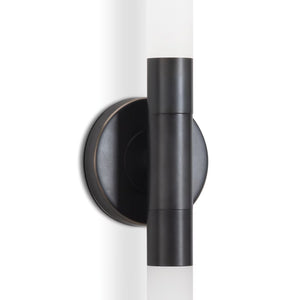 Wick Hilo 4" Two Lights Sconce, Oil Rubbed Bronze