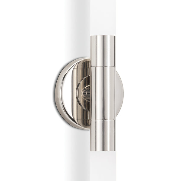 Wick Hilo 4" Two Lights Sconce, Polished Nickel