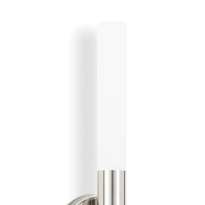 Wick Hilo 4" Two Lights Sconce, Polished Nickel