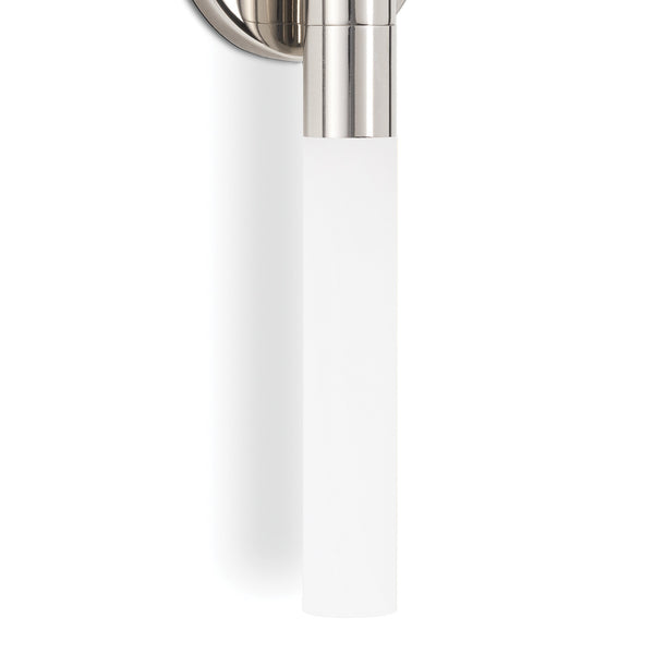 Wick Hilo 4" Two Lights Sconce, Polished Nickel