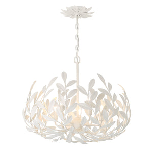 Laurel 23'' Five Light Chandelier, Matte White - Main Product Image.jpg