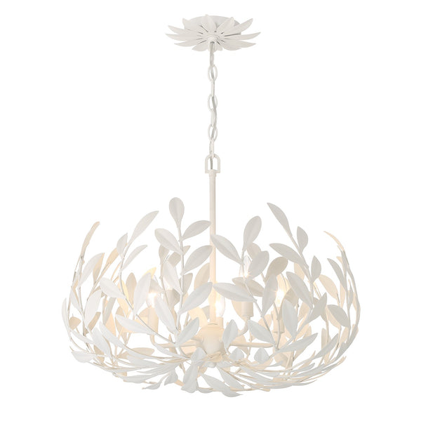 Laurel 23'' Five Light Chandelier, Matte White - Main Product Image.jpg