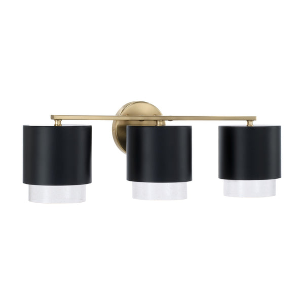 Revolve 24.25'' Three Light Vanity, Matte Brass and Black - Main Product Image.jpg