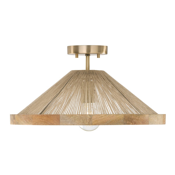 Maylyn 19'' One Light Semi Flush Mount, Matte Brass - Main Product Image.jpg