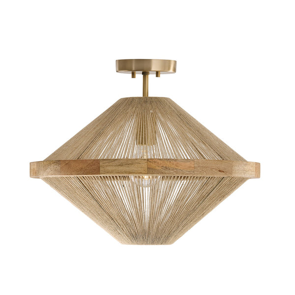 Maylyn '' One Light Semi Flush Mount, Matte Brass - Main Product Image.jpg
