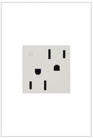 adorne® ARCD152W10 15A Tamper-Resistant Dual-Controlled Outlet, White