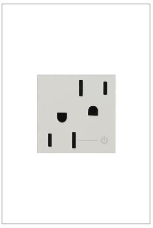 adorne® ARCH152W10 15A Tamper-Resistant Half-Controlled Outlet, White