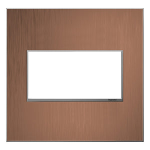 adorne® AWM2GCU4 Copper Two-Gang Screwless Wall Plate