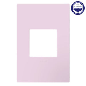 adorne® AWP1G2RA Rosa One-Gang-Plus Screwless Wall Plate with Microban®