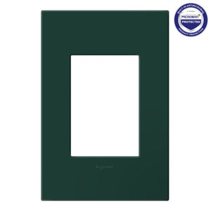adorne® AWP1G3EG Evergreen One-Gang Screwless Wall Plate with Microban®