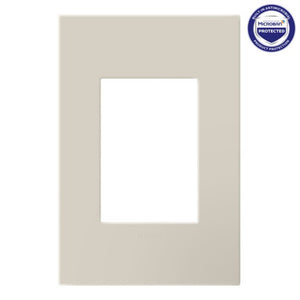 adorne® AWP1G3OM Oatmeal One-Gang Screwless Wall Plate with Microban®