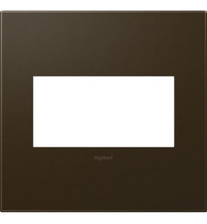 adorne® AWP2GBR4 Bronze Two-Gang Screwless Wall Plate