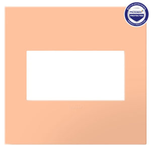 adorne® AWP2GPY Peachy Two-Gang Screwless Wall Plate with Microban®