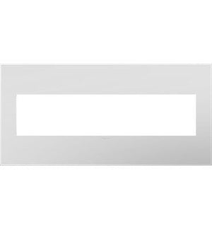 adorne® AWP5GPW1 Matte White Five-Gang Screwless Wall Plate with Microban®